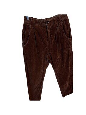 Free People High Rise Womens Jeans Corduroy Brown Pants Trousers Size 28 Small